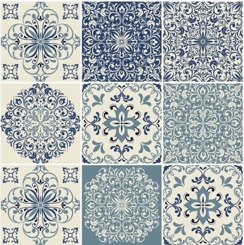 Naklejki na płytki kuchenne ścienne odklej przyklej delikatny wzór