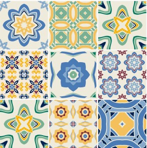 Naklejki na płytki samoprzylepne odklej przyklej PORTUGALSKI WZÓR