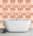 NAKLEJKI na płytki ścienne dekoracyjne PORTUGALSKIE WZORY POMARŃCZ