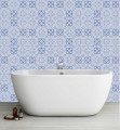 Naklejka na płytki ścienne kafle Portugalski styl origami azulejos