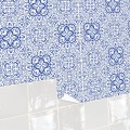 Naklejka na płytki ścienne kafle Portugalski styl origami azulejos