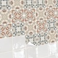 Naklejki na płytki ścienne kuchenne łazienkowe Beżowy patchwork