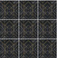 Naklejka samoprzylepna na płytki ścienne geometryczne elementy art deco 