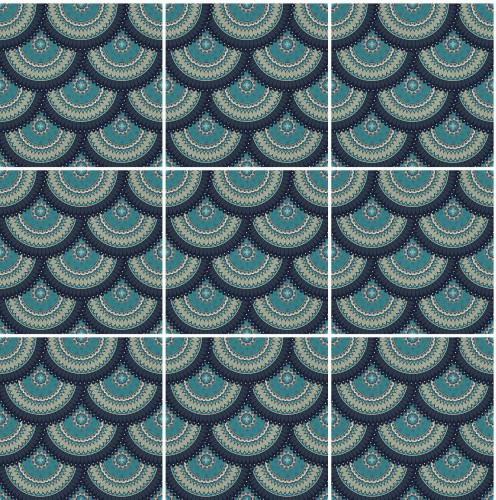 Naklejki na płytki ścienne kuchenne łazienkowe GEOMETRYCZNA MANDALA 