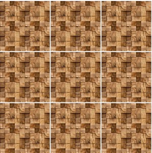 Naklejki na płytki ścienne kuchenne łazienkowe DREWNIANA MOZAIKA 