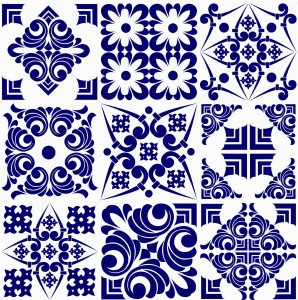 Naklejki na płytki ścienne kuchenne łazienkowe HISZPAŃSKIE TRADYCYJNE WZORY