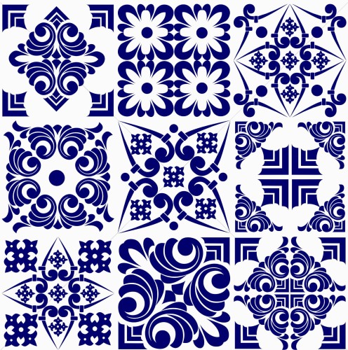 Naklejki na płytki ścienne kuchenne łazienkowe HISZPAŃSKIE TRADYCYJNE WZORY