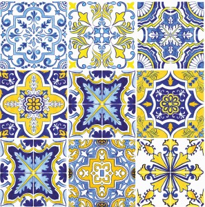 Naklejki na płytki ścienne kuchenne łazienkowe PORTUGALSKIE AZULEJO