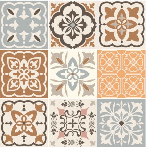 Naklejki na płytki ścienne kuchenne łazienkowe TRADYCYJNY PATCHWORK