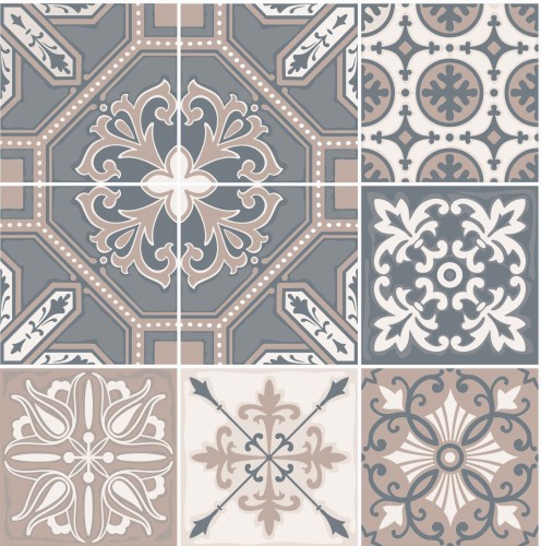 Naklejki na płytki ścienne kuchenne łazienkowe BEŻOWY DELIKATNY WZÓR