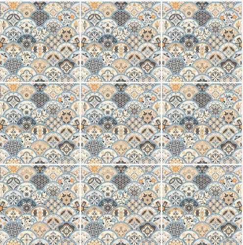 Naklejki na płytki ścienne kuchenne łazienkowe PATCHWORK MANDALA