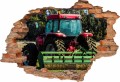 NAKLEJKA DZIURA 3Ddla dzieci traktor maszyny rolnicze