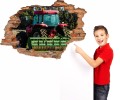 NAKLEJKA DZIURA 3Ddla dzieci traktor maszyny rolnicze