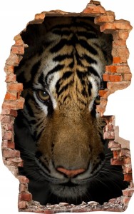 FOTOTAPETA 3D SAMOPRZYLEPNA naklejka ścienna dekoracyjna TYGRYS