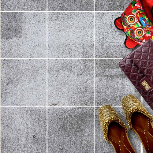 Naklejki na płytki podłogowe kuchenne łazienkowe samoprzylepne odklej i przyklej płytki BETON