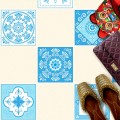 Naklejki na płytki podłogowe kuchenne łazienkowe samoprzylepne morski patchwork