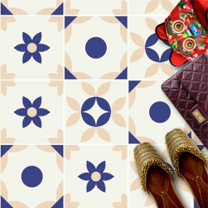 Naklejki na płytki podłogowe kuchenne łazienkowe samoprzylepne wzory primavera