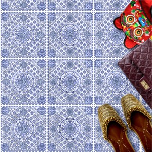 Naklejki na płytki podłogowe kuchenne łazienkowe samoprzylepne płytki w stylu maroko