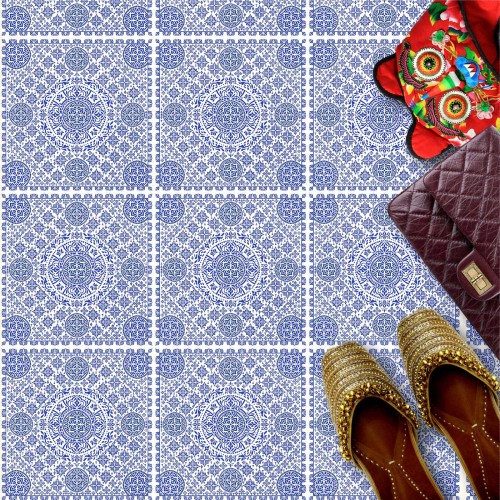 Naklejki na płytki podłogowe kuchenne łazienkowe samoprzylepne płytki w stylu maroko