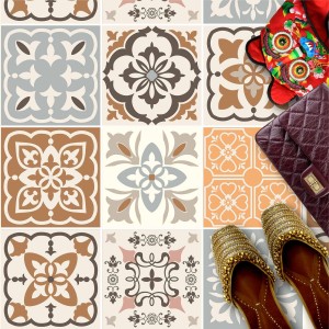 Naklejki na płytki podłogowe kuchenne łazienkowe samoprzylepne płytki z weneckim urokiem