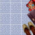 Naklejki na płytki podłogowe kuchenne łazienkowe samoprzylepne eleganckie azulejos patchwork 