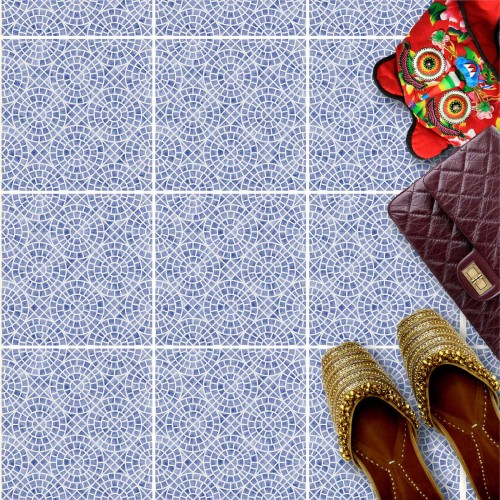 Naklejki na płytki podłogowe kuchenne łazienkowe samoprzylepne eleganckie azulejos patchwork 