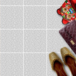 Naklejki na płytki podłogowe kuchenne łazienkowe samoprzylepne abstrakcyjna mozaika