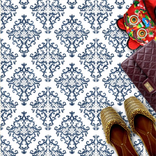 Naklejki na płytki podłogowe kuchenne łazienkowe samoprzylepne jasny ozdopny patchwork