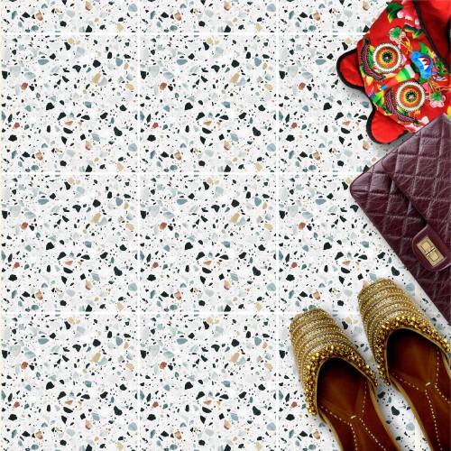 Naklejki na płytki podłogowe kuchenne łazienkowe samoprzylepne lastryko