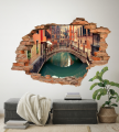 FOTOTAPETA 3D SAMOPRZYLEPNA naklejka ścienna do salonu WENECJA KANAŁ