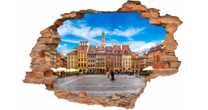 FOTOTAPETA 3D SAMOPRZYLEPNA naklejka do salonu sypialni MIASTO RYNEK