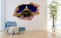 FOTOTAPETA 3D SAMOPRZYLEPNA naklejka do sypialni salonu Wieża Eiffla 