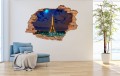 FOTOTAPETA 3D SAMOPRZYLEPNA naklejka dekoracyjna Wieża Eiffla Nocą
