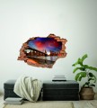 FOTOTAPETA 3D SAMOPRZYLEPNA naklejka do sypialni salonu MIASTO NOCĄ