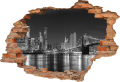 FOTOTAPETA 3D SAMOPRZYLEPNA naklejka do salonu MOST MIASTO NEW YORK
