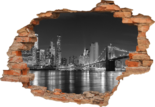 FOTOTAPETA 3D SAMOPRZYLEPNA naklejka do salonu MOST MIASTO NEW YORK