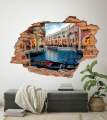 FOTOTAPETA 3D SAMOPRZYLEPNA naklejka na ścianę do salonu GONDOLA WENECJA
