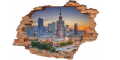 FOTOTAPETA 3D SAMOPRZYLEPNA naklejka na ścianę WARSZAWA STOLICA 