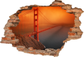 FOTOTAPETA 3D SAMOPRZYLEPNA naklejka na ścianę Most Golden Gate