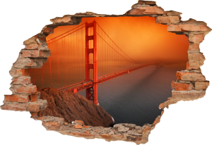 FOTOTAPETA 3D SAMOPRZYLEPNA naklejka na ścianę Most Golden Gate