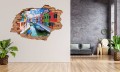 FOTOTAPETA 3D SAMOPRZYLEPNA naklejka na ścianę KOLOROWE MIASTO KANAŁ