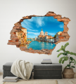 FOTOTAPETA 3D SAMOPRZYLEPNA naklejka dziura w ścianie WENECJA WŁOCHY KANAŁ