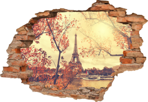 FOTOTAPETA 3D SAMOPRZYLEPNA naklejka do salonu ścienna PARYŻ WIEŻA EIFFLA 
