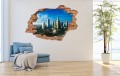 FOTOTAPETA 3D SAMOPRZYLEPNA naklejka na ścianę WIDOK NA WARSZAWĘ 