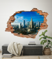 FOTOTAPETA 3D SAMOPRZYLEPNA naklejka na ścianę WIDOK NA WARSZAWĘ 