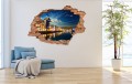 FOTOTAPETA 3D SAMOPRZYLEPNA naklejka dziura w ścianie MIASTO NOCĄ 