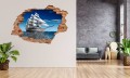 FOTOTAPETA 3D SAMOPRZYLEPNA naklejka ścienna 3D Statek na morzu