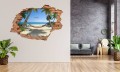 FOTOTAPETA 3D SAMOPRZYLEPNA naklejka ścienna 3d HAMAK PLAŻA TROPIKI