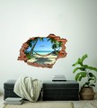 FOTOTAPETA 3D SAMOPRZYLEPNA naklejka ścienna 3d HAMAK PLAŻA TROPIKI