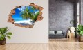 FOTOTAPETA 3D SAMOPRZYLEPNA naklejka 3D PLAŻA PALMY TROPIKI